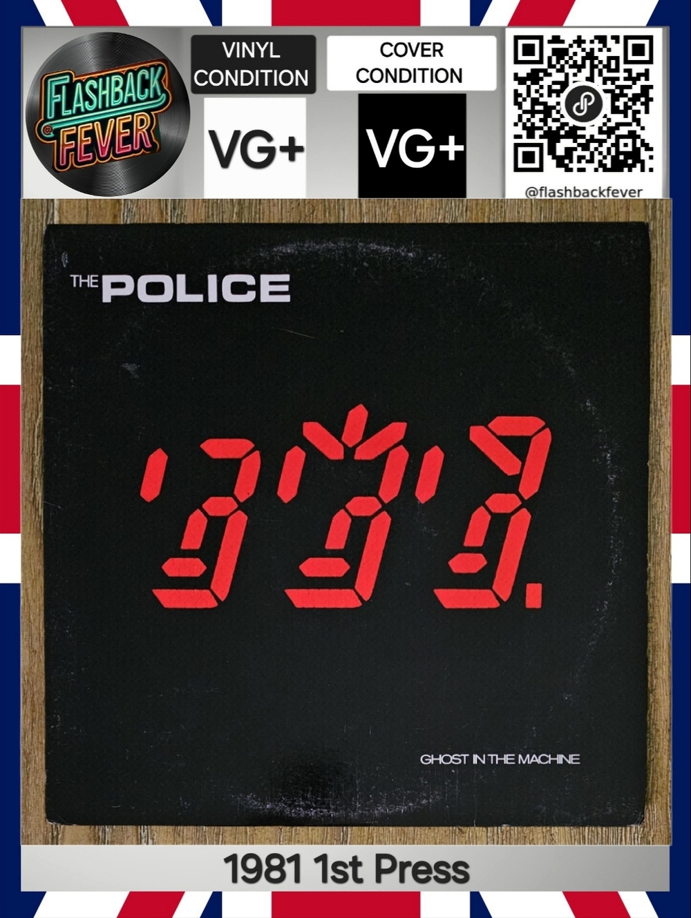 THE POLICE•Ghost In The Machine•Oct 02, 1981 US(#SP-3730) EDP, 1st Pressing